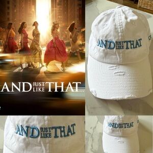 RARE ‘And Just Like That’ Season 3 ball cap. Adjustable. 100% Cotton